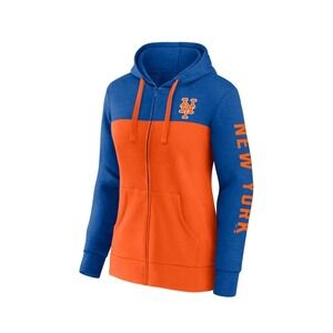NWT New York Mets Hoodie Zip Up Sweatshirt NY Baseball Jacket NYM Women's SMALL